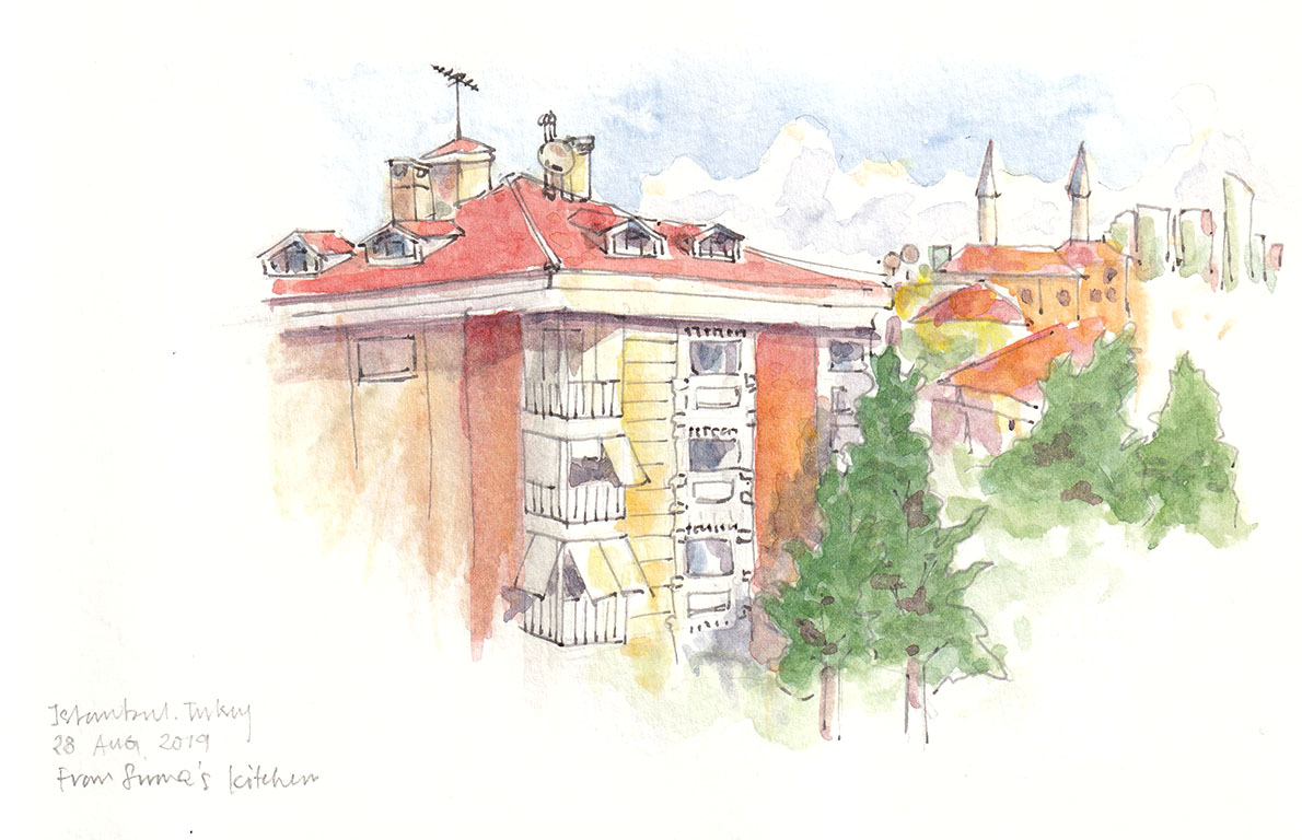 View from Sirma's kitchen – Istanbul, Turkey